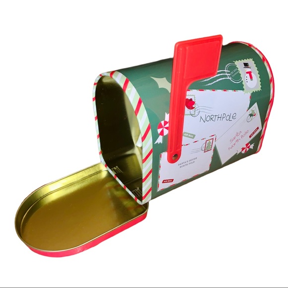 Christmas Letters to Santa Tin Mini Mailbox - Picture 4 of 9